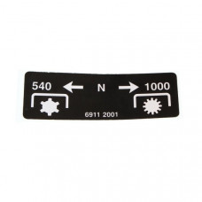 Zetor Sticker - PTO shaft plate - PTO shaft label 69112001 Parts » Agrapoint 