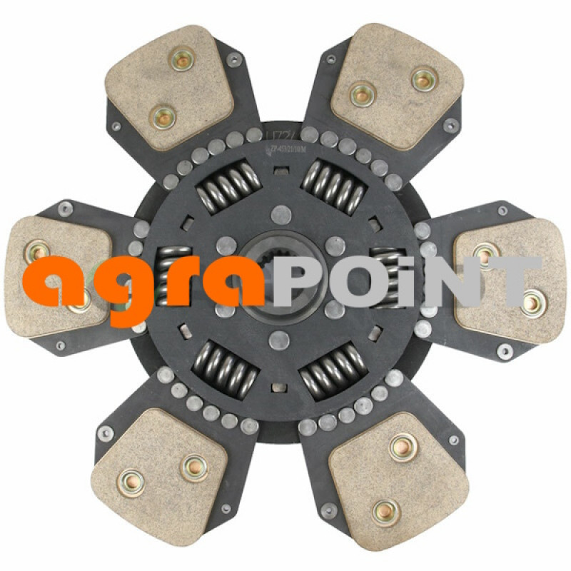 Zetor ENGINE CLUTCH PLATE, 14" (ACTUAL SIZE 13-3/4"), CERAMETALLIC LINING 19.021.507KO 19.021.507 Parts » Agrapoint 