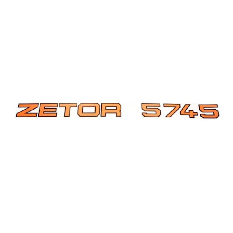 Zetor Inscription - Side lettering - " ZETOR 5745 " 57455301 Parts » Agrapoint 