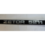 Zetor - hood decal <RH> -  " ZETOR 5211 "               7011-5323